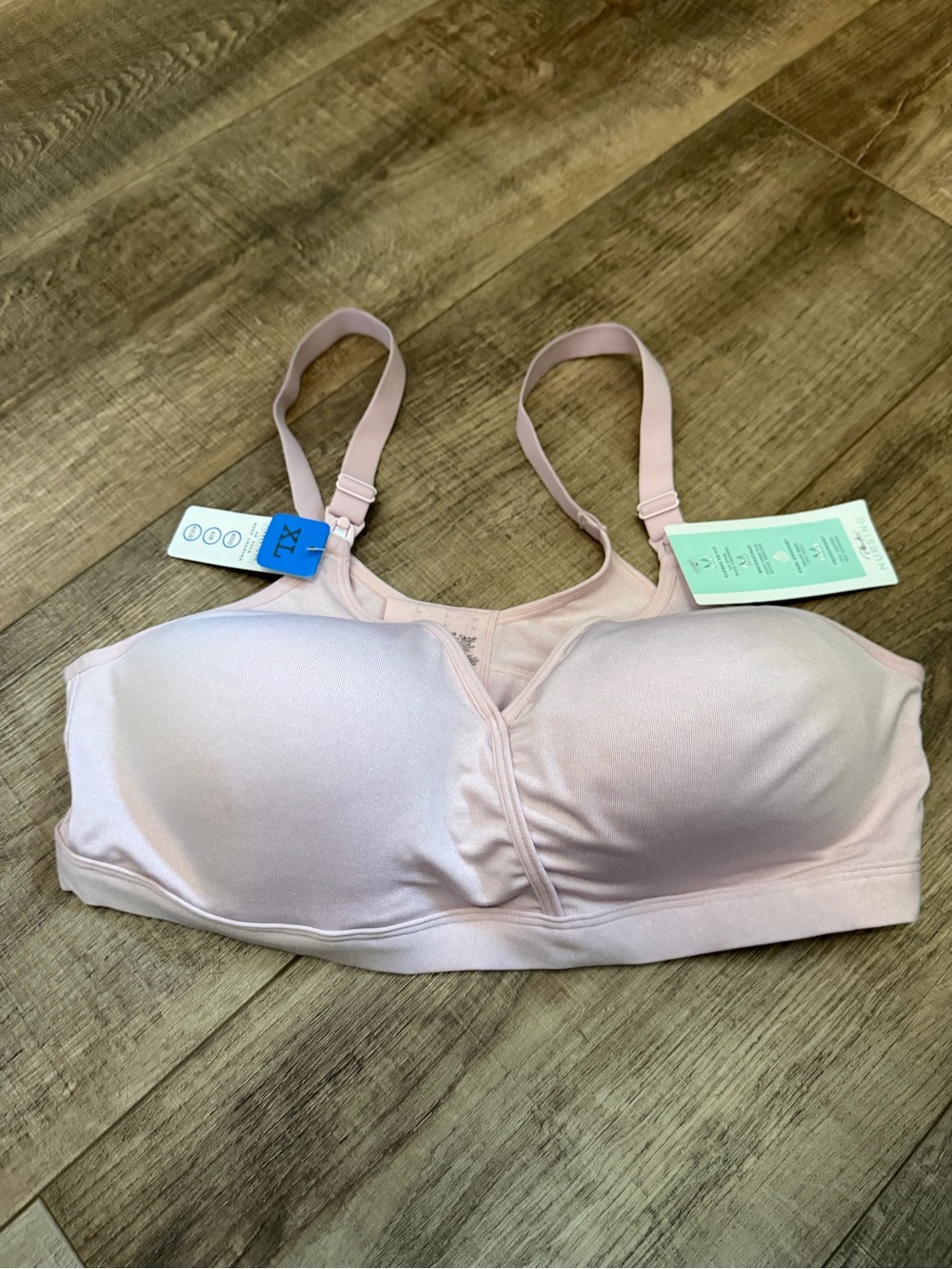 Light Pink Women's Wireless Nursing Comfort Bra XL